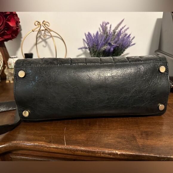 Michael Kors Whitney Large Quilted Leather Satchel Shoulder Black - Picture 8 of 9